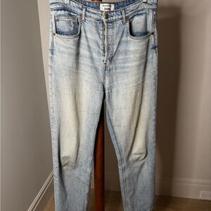 Reformation Women's Straight Leg Light Blue Jeans
